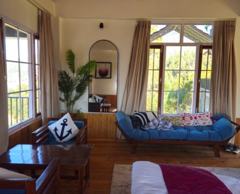 mountain-view-cottage-mukteshwar-03 Sunlit cottage interior in Mukteshwar